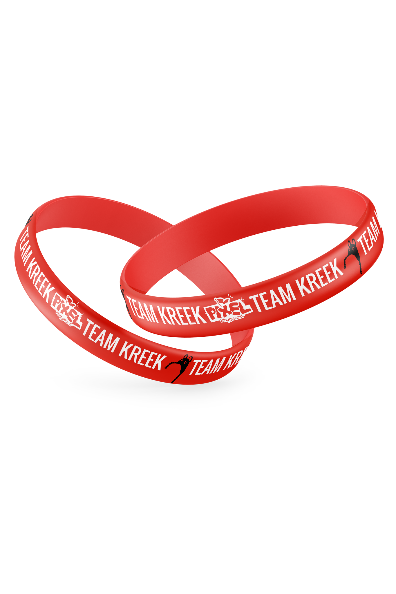 Red wristband with &